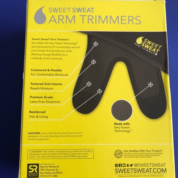 NWT Sweet Sweat Arm Trimmers - 1 Pack - Picture 2 of 7
